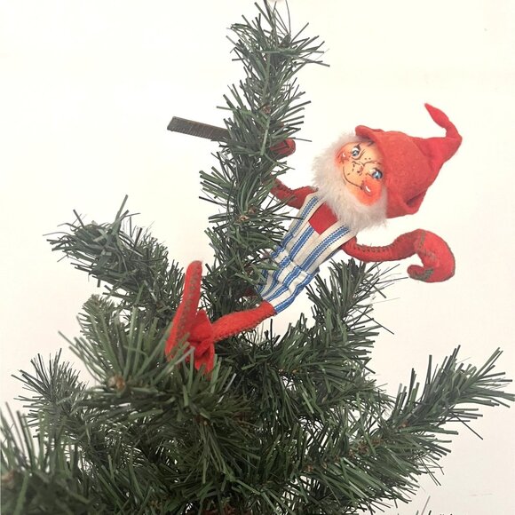 Annalee Mobilitee Dolls Santa's Elf,  Apron, and Ruler Vintage 1955 Christmas - Picture 4 of 7